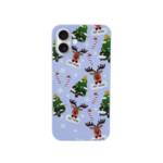 LindeCovers iPhone 16 - Julemotiv Bagsidecover Silikone Rudolph's Candy Cane Cheer