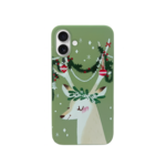 LindeCovers iPhone 16 - Julemotiv Bagsidecover Silikone Green Santa Joy
