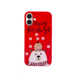 LindeCovers iPhone 16 - Julemotiv Bagsidecover Silikone Holiday Bear Greetings