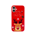 LindeCovers iPhone 16 - Julemotiv Bagsidecover Silikone Festive Rudolph