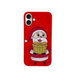 LindeCovers iPhone 16 - Julemotiv Bagsidecover Silikone Jolly Santa