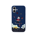 LindeCovers iPhone 16 Plus - Julemotiv Bagsidecover Silikone Santa's Starry Adventure