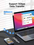 LindeCables USB-C 3.2 60W Premium kabel - 1 m