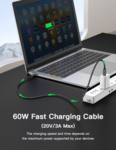 LindeCables USB-C 3.2 60W Premium kabel - 3 m