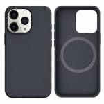 LindeCovers iPhone 12/12 Pro Silikonecover - MagSafe Kompatibel 15 Charcoal Gray Black