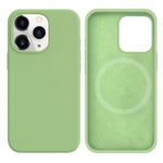LindeCovers iPhone 12 Pro Max - Silikonecover til trådløs opladning 1 Mint Green