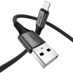 LindeCables USB-A til Lightning kabel 20W - 1 m Grå
