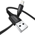 LindeCables USB-A til Lightning kabel 20W - 1 m Sort