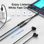 LindeCables 2-i-1 USB-C Adapter til Lyd/Opladning