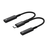 LindeCables 2-i-1 USB-C Adapter til Lyd/Opladning