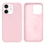 LindeCovers iPhone 12 Mini Silikonecover - MagSafe Kompatibel 75 Gray Pink