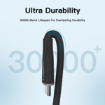 LindeCables USB-C 2.0 til Lightning Silikonekabel 27W - 2 m