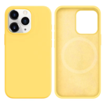 LindeCovers iPhone 13 Pro Silikonecover - MagSafe Kompatibel 4 Yellow