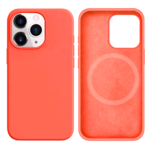 LindeCovers iPhone 13 Pro Silikonecover - MagSafe Kompatibel 65 Pink Orange