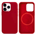 LindeCovers iPhone 13 Pro Silikonecover - MagSafe Kompatibel 33 Dark Red
