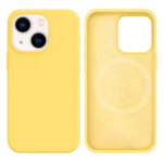LindeCovers iPhone 13 Mini Silikonecover - MagSafe Kompatibel 4 Yellow