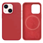 LindeCovers iPhone 13 Mini Silikonecover - MagSafe Kompatibel 25 Camellia Red