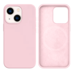 LindeCovers iPhone 13 Mini Silikonecover - MagSafe Kompatibel 75 Gray Pink