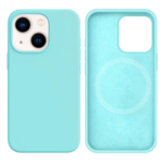 LindeCovers iPhone 13 Mini Silikonecover - MagSafe Kompatibel 44 Blue Sea
