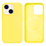 LindeCovers iPhone 13 Mini Silikonecover - MagSafe Kompatibel 37 Lemon Yellow