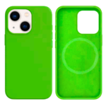 LindeCovers iPhone 13 Mini Silikonecover - MagSafe Kompatibel 31 Dark Green