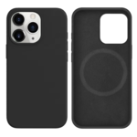 LindeCovers iPhone 14 Pro Max Silikonecover - MagSafe Kompatibel 15 Charcoal Gray Black