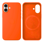 LindeCovers iPhone 16 Silikonecover - MagSafe Kompatibel 66 Golden Orange