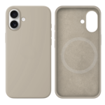 LindeCovers iPhone 16 Silikonecover - MagSafe Kompatibel 10 Rock Gray