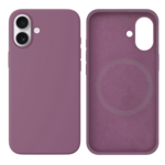 LindeCovers iPhone 16 Silikonecover - MagSafe Kompatibel 62 Black Currant