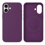 LindeCovers iPhone 16 Silikonecover - MagSafe Kompatibel 45 Purple