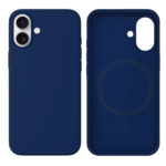 LindeCovers iPhone 16 Silikonecover - MagSafe Kompatibel 63 Navy Blue