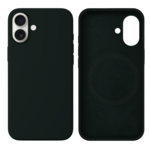 LindeCovers iPhone 16 Silikonecover - MagSafe Kompatibel 49 Green Black