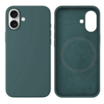 LindeCovers iPhone 16 Silikonecover - MagSafe Kompatibel 58 Pine Needle Green