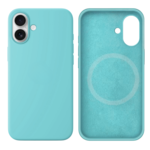 LindeCovers iPhone 16 Silikonecover - MagSafe Kompatibel 21 Ice Aquamarine