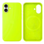 LindeCovers iPhone 16 Silikonecover - MagSafe Kompatibel 60 Fluorescent Green