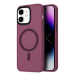 LindeCovers iPhone 11 Transparent Cover - MagSafe Kompatibel 10 Plum Red