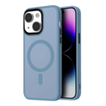 LindeCovers iPhone 15 Transparent Cover - MagSafe Kompatibel 03 Sierra Blue