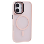 LindeCovers iPhone 16 Transparent Cover - MagSafe Kompatibel 02 Pink