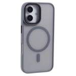 LindeCovers iPhone 16 Plus Transparent Cover - MagSafe Kompatibel 04 Gray