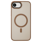 LindeCovers iPhone 16e Transparent Cover - MagSafe Kompatibel 01 Dessert Gold