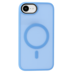 LindeCovers iPhone 16e Transparent Cover - MagSafe Kompatibel 03 Sierra Blue