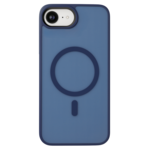 LindeCovers iPhone 16e Transparent Cover - MagSafe Kompatibel 07 Dark Blue