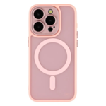 LindeCovers iPhone 15 Pro Max Premium Transparent Cover - MagSafe Kompatibel 02 Pink
