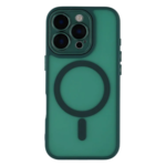 LindeCovers iPhone 15 Pro Max Premium Transparent Cover - MagSafe Kompatibel 09 Alpine Green