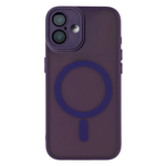 LindeCovers iPhone 16 Plus Premium Transparent Cover - MagSafe Kompatibel 06 Dark Purple