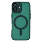 LindeCovers iPhone 16 Plus Premium Transparent Cover - MagSafe Kompatibel 09 Alpine Green
