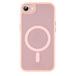 LindeCovers iPhone 16e Premium Transparent Cover - MagSafe Kompatibel 02 Pink