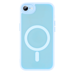 LindeCovers iPhone 16e Premium Transparent Cover - MagSafe Kompatibel 03 Sierra Blue