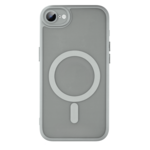 LindeCovers iPhone 16e Premium Transparent Cover - MagSafe Kompatibel 04 Gray