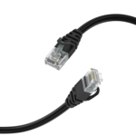 LindeCables CAT6 U/UTP Netværkskabel - 1 m Sort